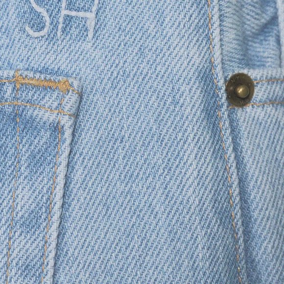 STILL HERE x HOLT RENFREW jeans Sz 28 HANDPAINTED High Rise LIMITED EXCLUSIVE - Picture 5 of 6